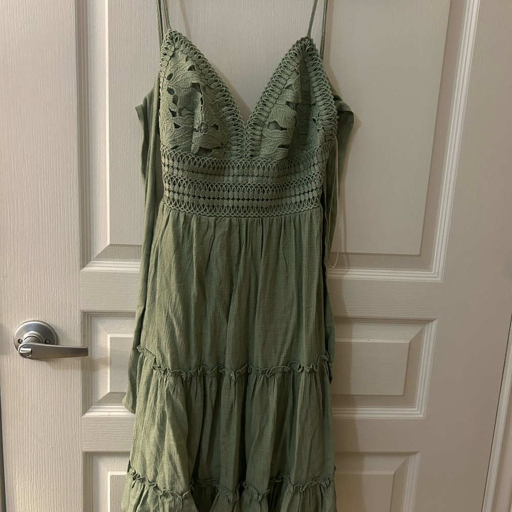 Love Tree Green Mini Dress